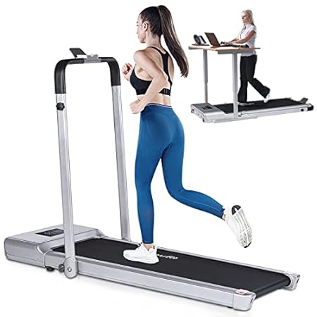 Doufit Upgraded 2 in 1 Under Desk Treadmill for Small Spaces