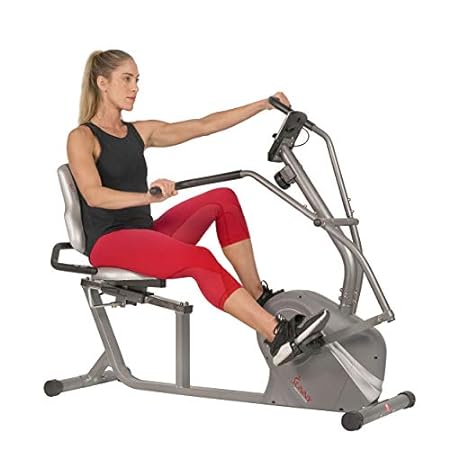 Sunny Health Magnetic Recumbent Bike with Arm Exercisers - SF-RB4936
