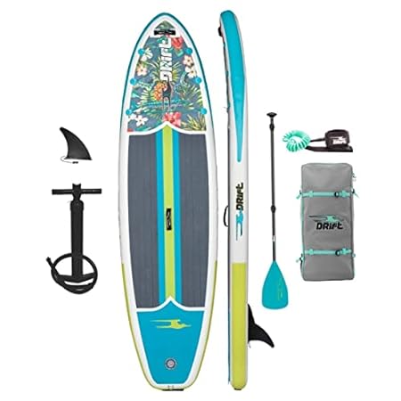 Drift Inflatable Stand Up Paddle Board Includes Paddle