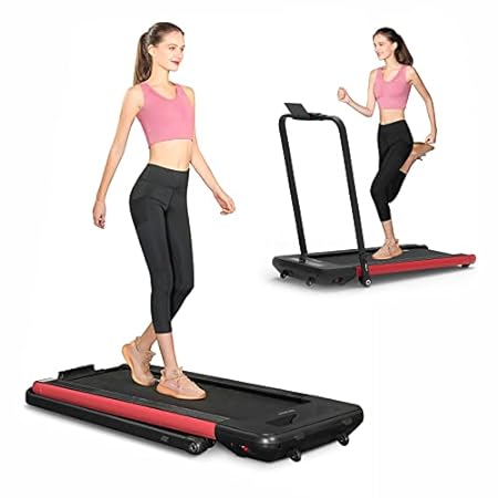 BiFanuo 2 in 1 Folding Under Desk Treadmill for Home/Office Gym