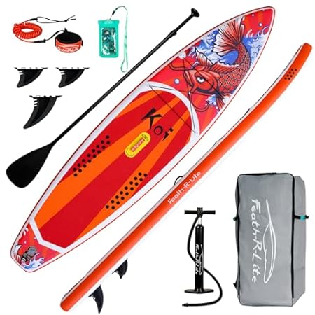 FEATH-R-LITE Inflatable Stand Up Paddle Board, Youth & Adult