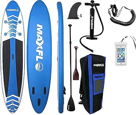 MAXFLO Inflatable Stand Up Paddle Board with Accessories